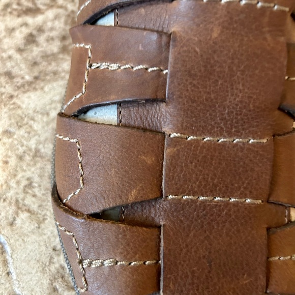 Clarks Woodlake Easy Slide on Sandal dark brown - Picture 7 of 8